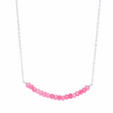 Pink Jade Smile (Gold or Silver)