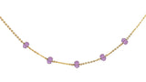 amethyst, virgo, birthstone, rondell, purple jewel, amethyst mineral, light amethyst, purple gemstones, rare gems, trendy necklace, diy necklace, beads, gold accessories, create craft